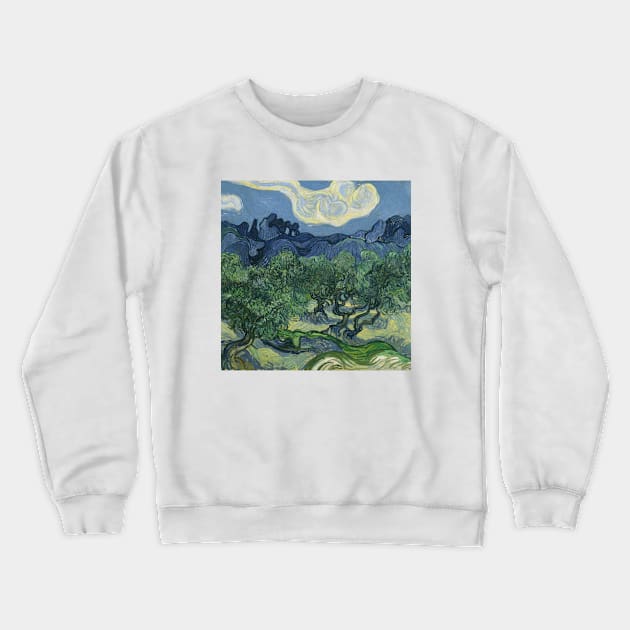 Vincent Van Gogh- Olive Trees Crewneck Sweatshirt by SybaDesign